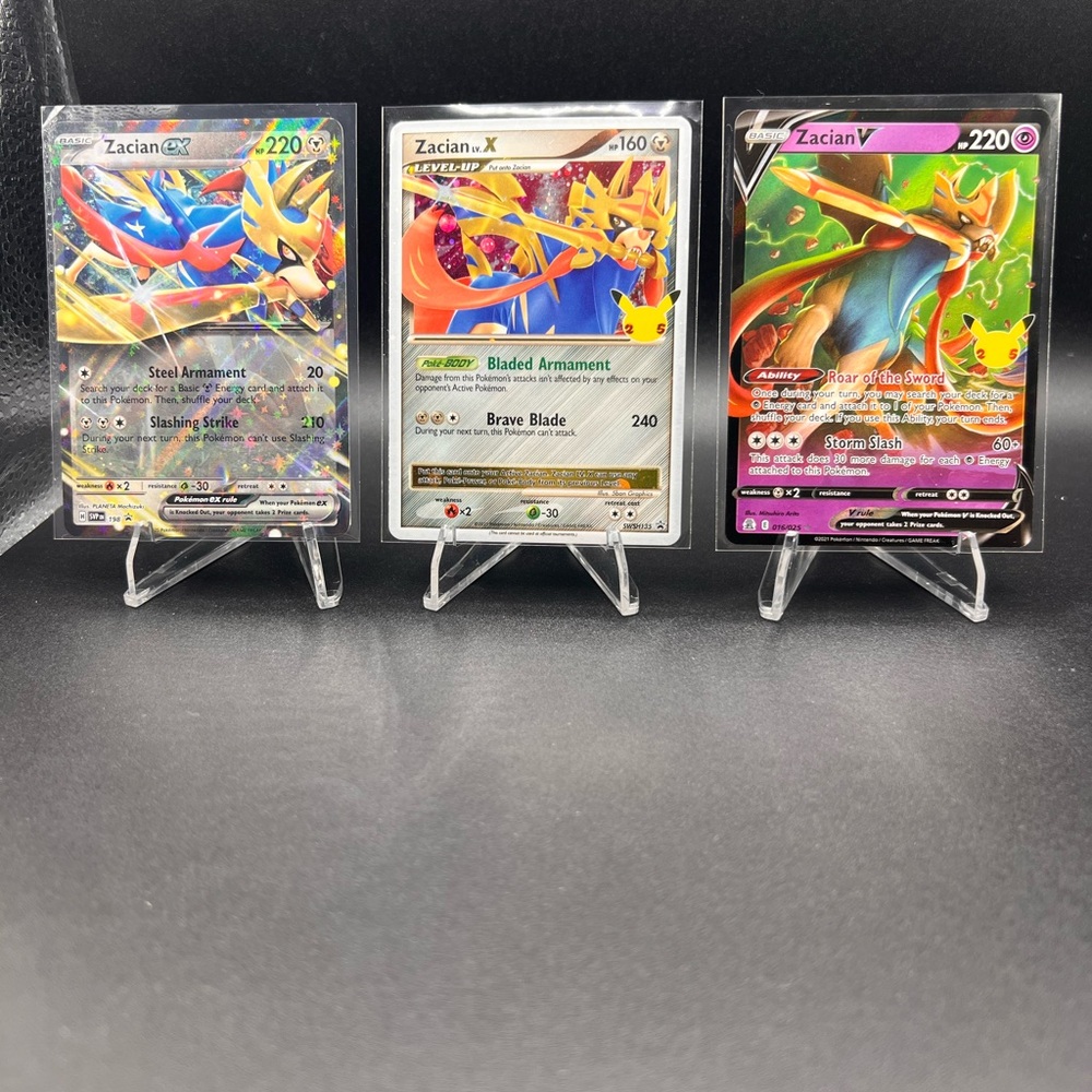 Pokemon Zacian cards